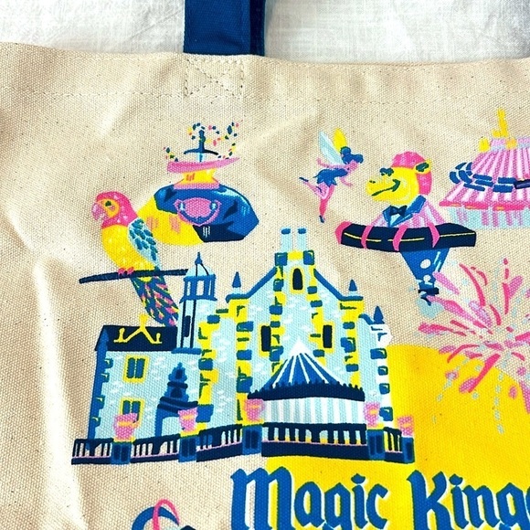 NWT Disney Parks Starbucks Magic Kingdom Discovery Series Canvas Tote WDW - Picture 11 of 17